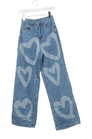 Damskie jeansy SHEIN, Rozmiar XXS, Kolor Niebieski, Cena 95,99 zł