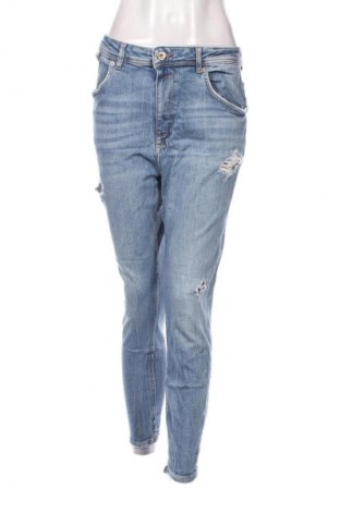 Damskie jeansy Zara, Rozmiar XL, Kolor Niebieski, Cena 88,99 zł