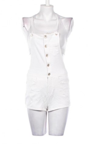Salopetă scurtă de damă Clockhouse, Mărime S, Culoare Alb, Preț 63,99 Lei
