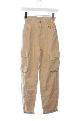 Damskie spodnie Bershka, Rozmiar XXS, Kolor Beżowy, Cena 95,99 zł