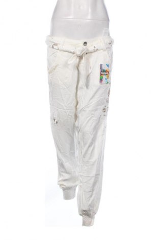 Damskie spodnie Desigual, Rozmiar M, Kolor Biały, Cena 223,99 zł