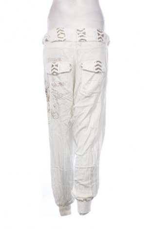 Damskie spodnie Desigual, Rozmiar M, Kolor Biały, Cena 223,99 zł