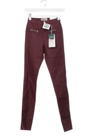 Pantaloni de femei ONLY, Mărime XXS, Culoare Roșu, Preț 210,99 Lei