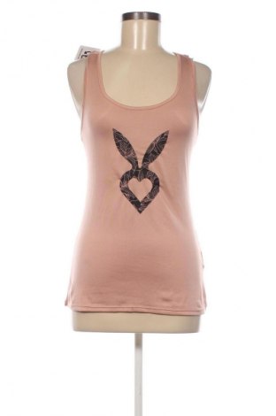 Damska koszulka na ramiączkach Cardio Bunny, Rozmiar S, Kolor Popielaty róż, Cena 39,08 zł