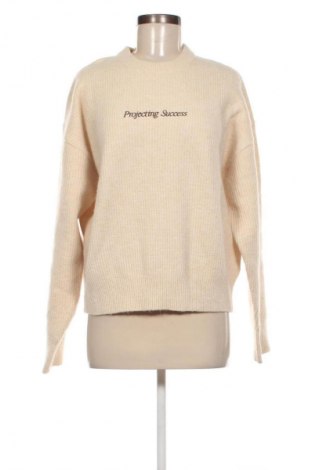 Pulover de femei Bershka, Mărime S, Culoare Ecru, Preț 156,99 Lei