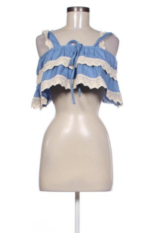 Γυναικείο τοπ Zara, Μέγεθος M, Χρώμα Μπλέ, Τιμή 20,46 €
