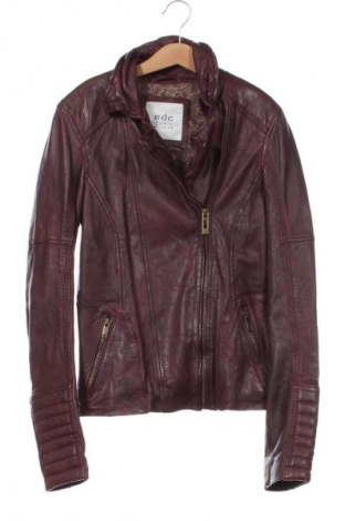 Γυναικείο δερμάτινο μπουφάν Edc By Esprit, Μέγεθος XS, Χρώμα Ρόζ , Τιμή 51,99 €
