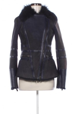 Geacă de piele pentru femei Emporio Armani, Mărime M, Culoare Albastru, Preț 2.049,99 Lei