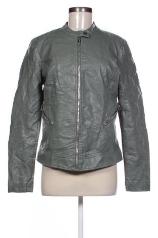 Дамско кожено яке Guess, Размер M, Цвят Зелен, Цена 104,99 лв.