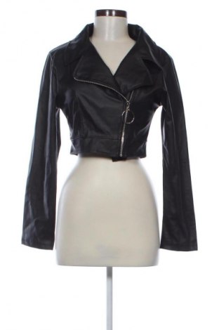 Γυναικείο δερμάτινο μπουφάν NEW COLLECTION, Μέγεθος M, Χρώμα Μαύρο, Τιμή 16,99 €