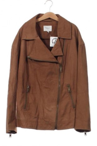 Dámská kožená bunda  Pepe Jeans, Velikost XXS, Barva Hnědá, Cena  1 987,00 Kč