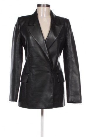 Дамско кожено яке Zara, Размер S, Цвят Черен, Цена 89,00 лв.