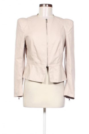 Γυναικείο δερμάτινο μπουφάν Zara, Μέγεθος L, Χρώμα  Μπέζ, Τιμή 10,99 €