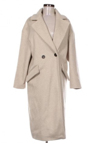 Damenmantel Bershka, Größe S, Farbe Ecru, Preis 64,99 €