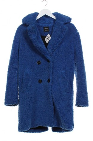 Дамско палто Bershka, Размер XS, Цвят Син, Цена 61,99 лв.