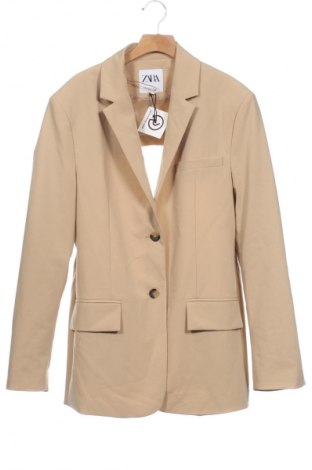 Γυναικείο σακάκι Zara, Μέγεθος XS, Χρώμα  Μπέζ, Τιμή 36,01 €