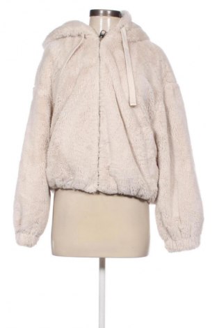 Geacă de femei Bershka, Mărime L, Culoare Ecru, Preț 84,99 Lei