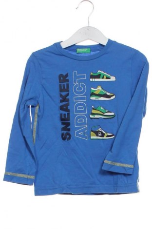Παιδική μπλούζα United Colors Of Benetton, Μέγεθος 3-4y/ 104-110 εκ., Χρώμα Μπλέ, Τιμή 6,99 €