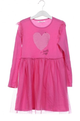 Kinderkleid Sinsay, Größe 6-7y/ 122-128 cm, Farbe Rosa, Preis 12,28 €
