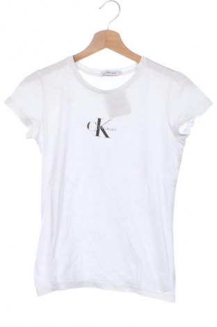 Kinder T-Shirt Calvin Klein Jeans, Größe 15-18y/ 170-176 cm, Farbe Weiß, Preis 18,08 €