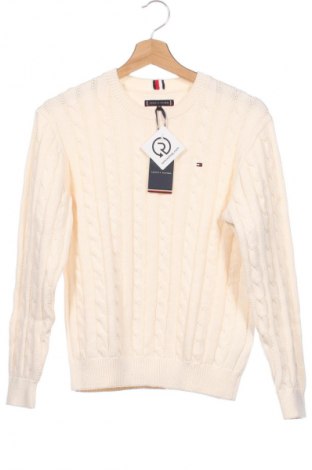 Pulover pentru copii Tommy Hilfiger, Mărime 11-12y/ 152-158 cm, Culoare Ecru, Preț 401,99 Lei
