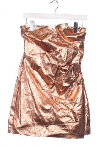 Rochie de piele Zara, Mărime L, Culoare Auriu, Preț 183,99 Lei