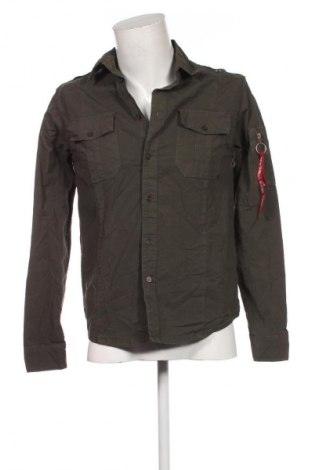 Ανδρικό πουκάμισο Alpha Industries, Μέγεθος M, Χρώμα Πράσινο, Τιμή 79,99 €