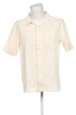 Ανδρικό πουκάμισο Knowledge Cotton Apparel, Μέγεθος L, Χρώμα Εκρού, Τιμή 69,99 €