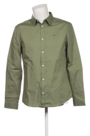 Męska koszula Tommy Jeans, Rozmiar L, Kolor Zielony, Cena 459,99 zł