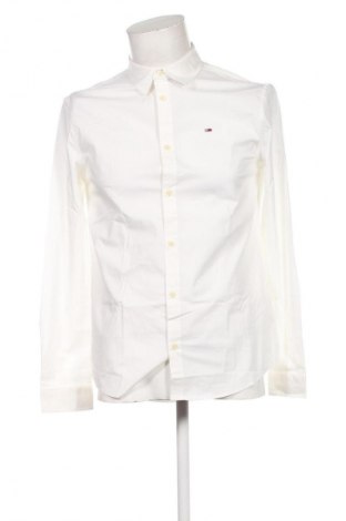 Cămașă de bărbați Tommy Jeans, Mărime M, Culoare Alb, Preț 231,99 Lei