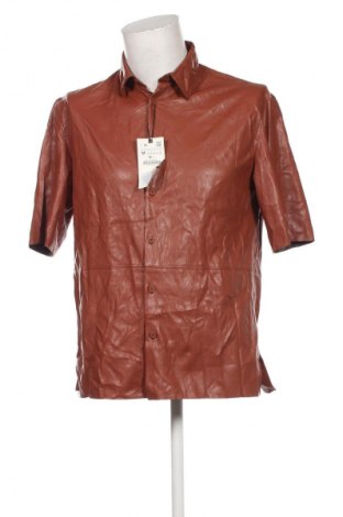 Herrenhemd Zara, Größe M, Farbe Braun, Preis 42,99 €