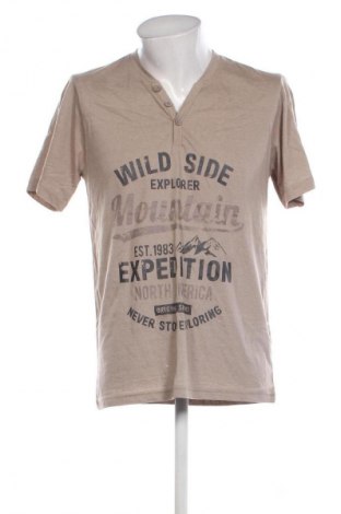 Herren T-Shirt Infinity, Größe L, Farbe Beige, Preis € 15,86