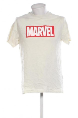 Męski T-shirt Pull&Bear, Rozmiar S, Kolor ecru, Cena 62,99 zł