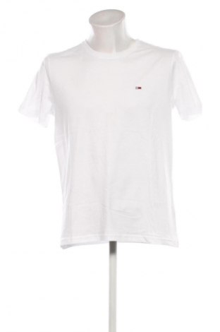 Herren T-Shirt Tommy Jeans, Größe L, Farbe Weiß, Preis 36,99 €