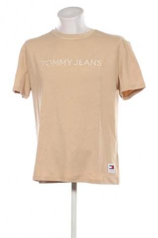 Męski T-shirt Tommy Jeans, Rozmiar M, Kolor Beżowy, Cena 245,99 zł