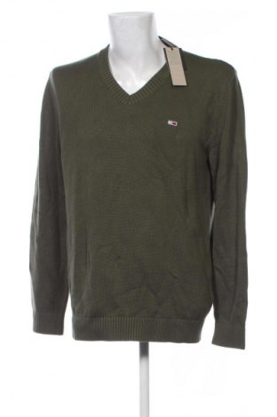 Herrenpullover Tommy Jeans, Größe L, Farbe Grün, Preis 104,99 €
