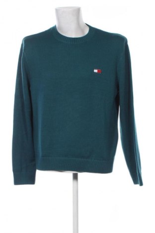 Pulover de bărbați Tommy Jeans, Mărime XL, Culoare Verde, Preț 210,99 Lei