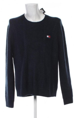 Pulover de bărbați Tommy Jeans, Mărime XXL, Culoare Albastru, Preț 396,99 Lei