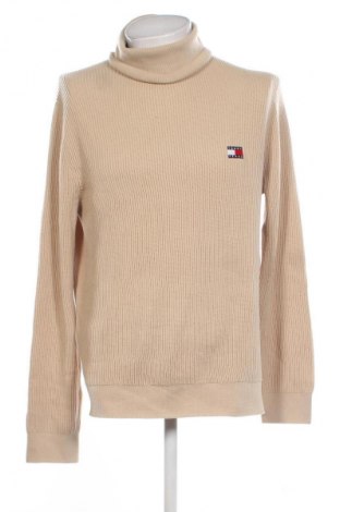 Мъжки пуловер Tommy Jeans, Размер L, Цвят Бежов, Цена 88,99 лв.
