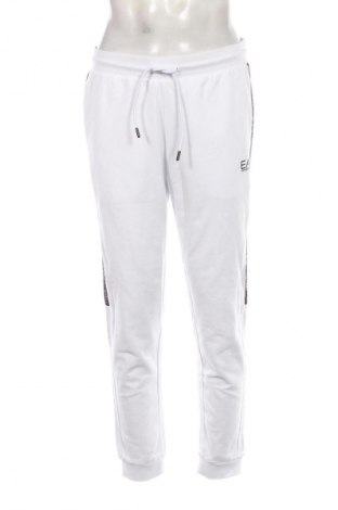 Pantaloni trening de bărbați Emporio Armani, Mărime L, Culoare Alb, Preț 325,99 Lei
