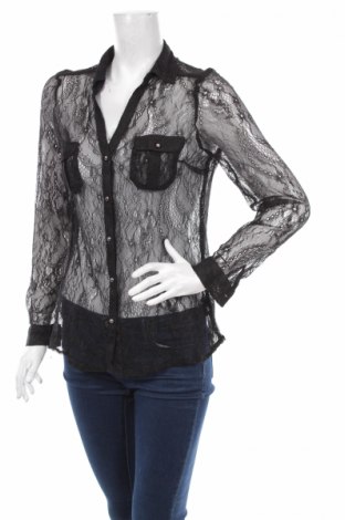 Γυναικείο πουκάμισο Amisu, Μέγεθος L, Χρώμα Μαύρο, Τιμή 19,59 €