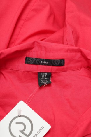 Γυναικείο πουκάμισο H&M, Μέγεθος XS, Χρώμα Ρόζ , Τιμή 16,49 €