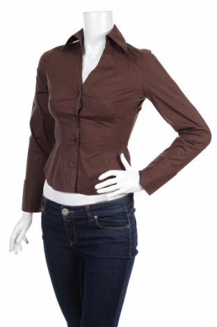 Γυναικείο πουκάμισο Sisley, Μέγεθος XS, Χρώμα Καφέ, Τιμή 18,56 €