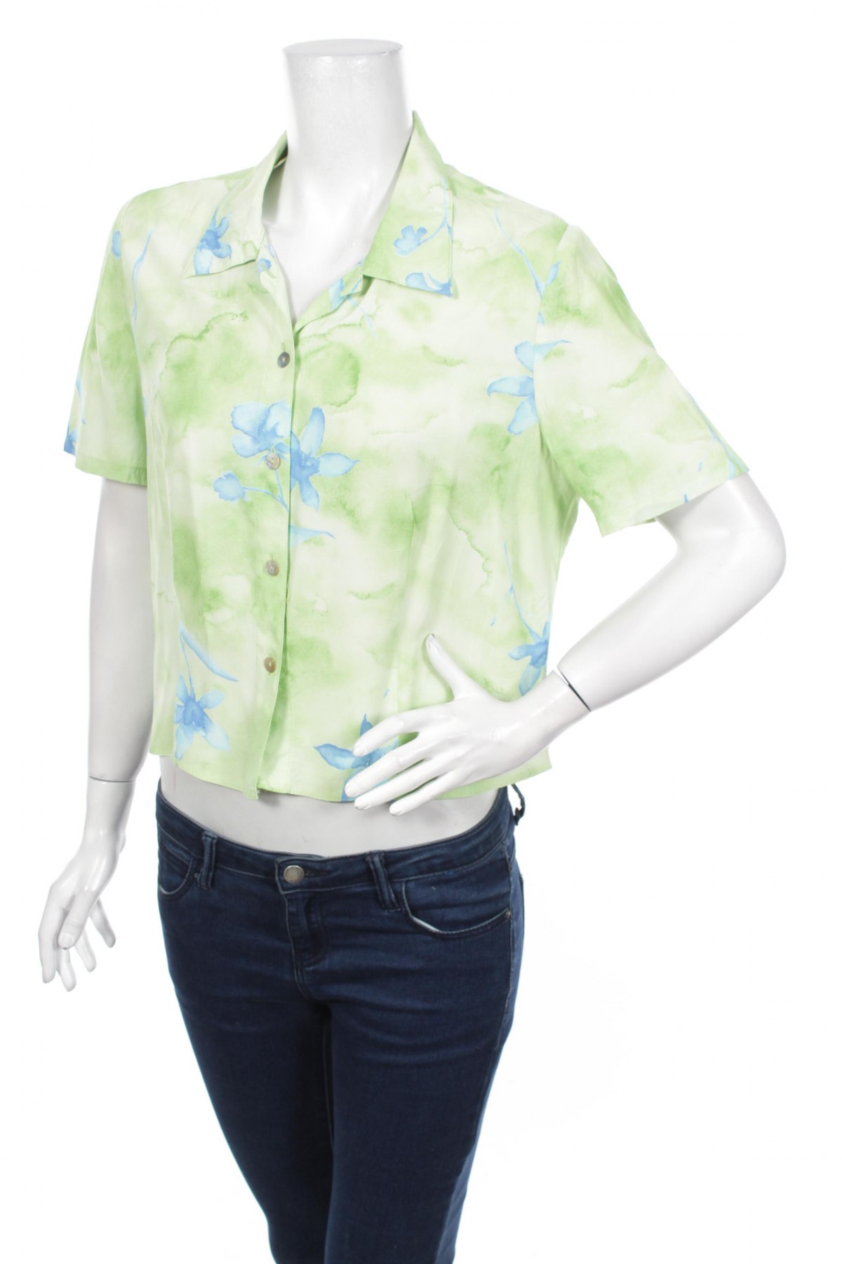 Γυναικείο πουκάμισο, Μέγεθος L, Χρώμα Πράσινο, Τιμή 12,59 €