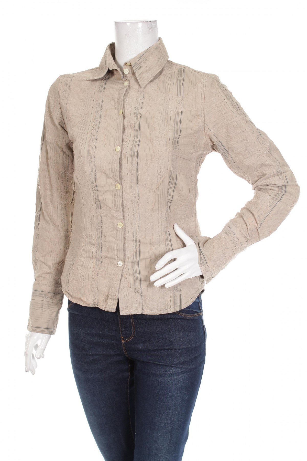 Γυναικείο πουκάμισο, Μέγεθος M, Χρώμα  Μπέζ, Τιμή 14,95 €