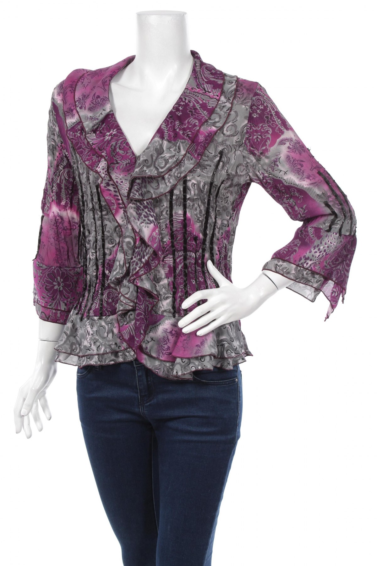 Γυναικείο πουκάμισο Agora, Μέγεθος S, Χρώμα Πολύχρωμο, Τιμή 17,53 €