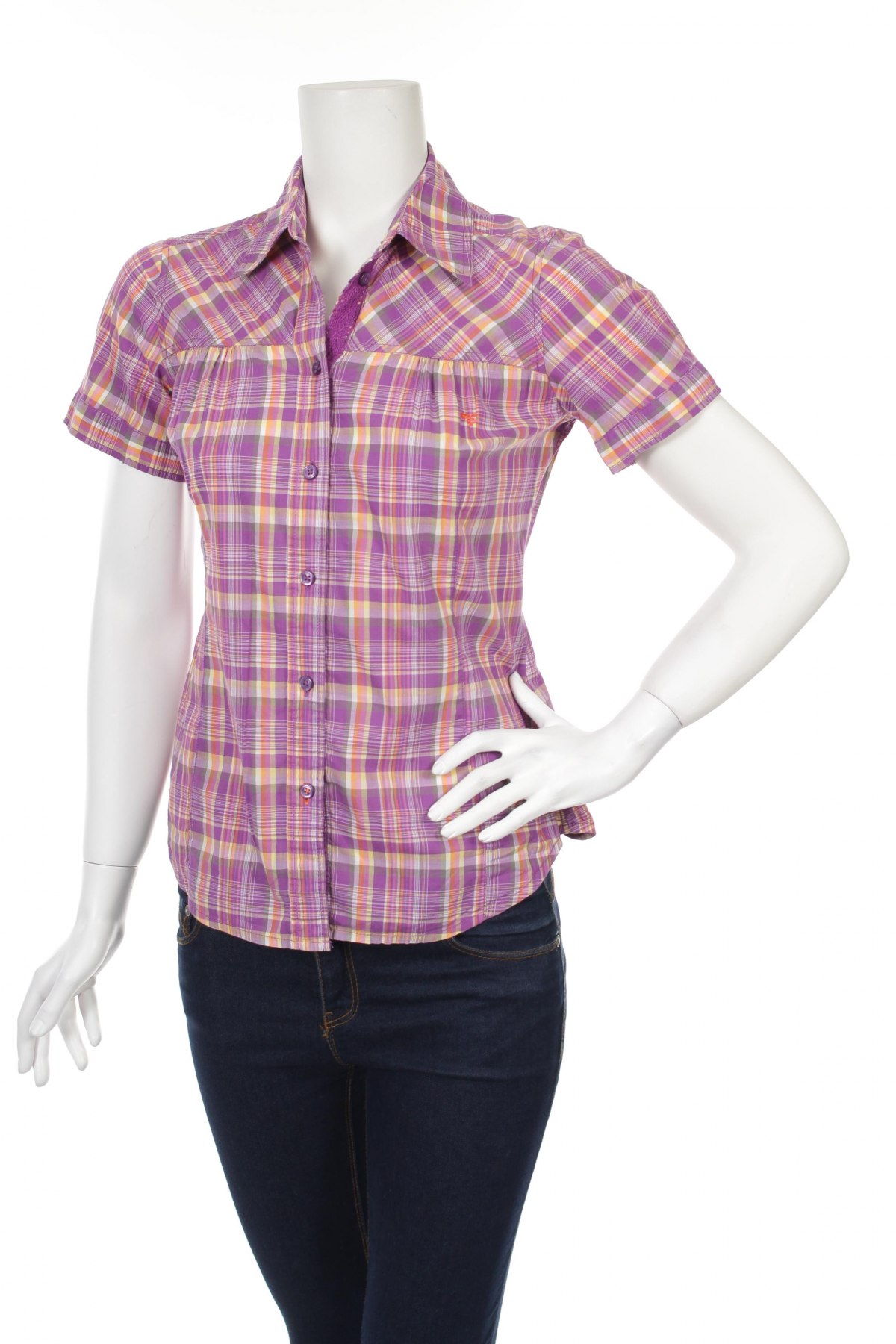 Γυναικείο πουκάμισο Esprit, Μέγεθος XS, Χρώμα Πολύχρωμο, Τιμή 13,41 €