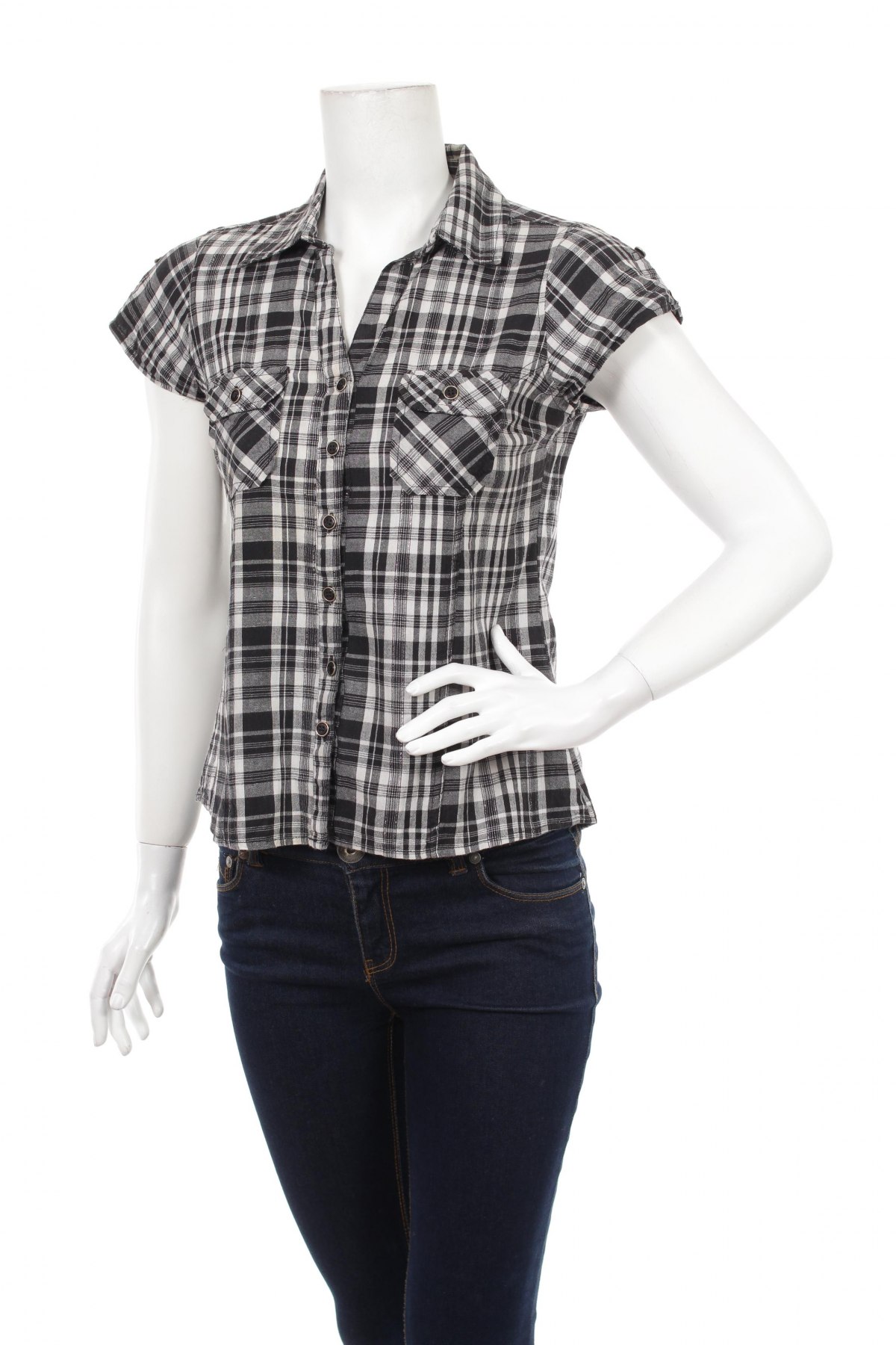 Γυναικείο πουκάμισο Evie, Μέγεθος S, Χρώμα Γκρί, Τιμή 11,86 €