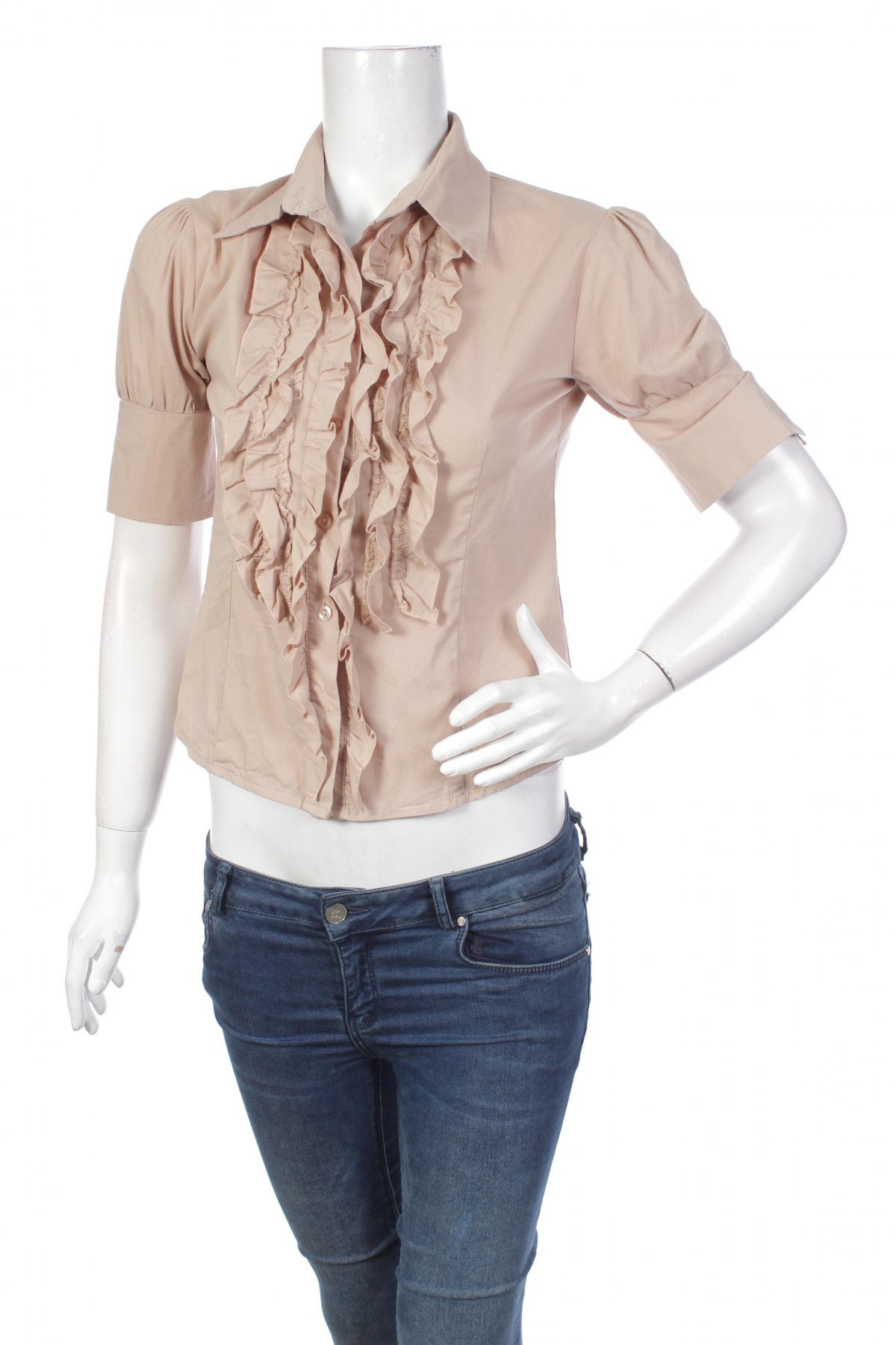 Γυναικείο πουκάμισο Figl, Μέγεθος S, Χρώμα  Μπέζ, Τιμή 10,82 €