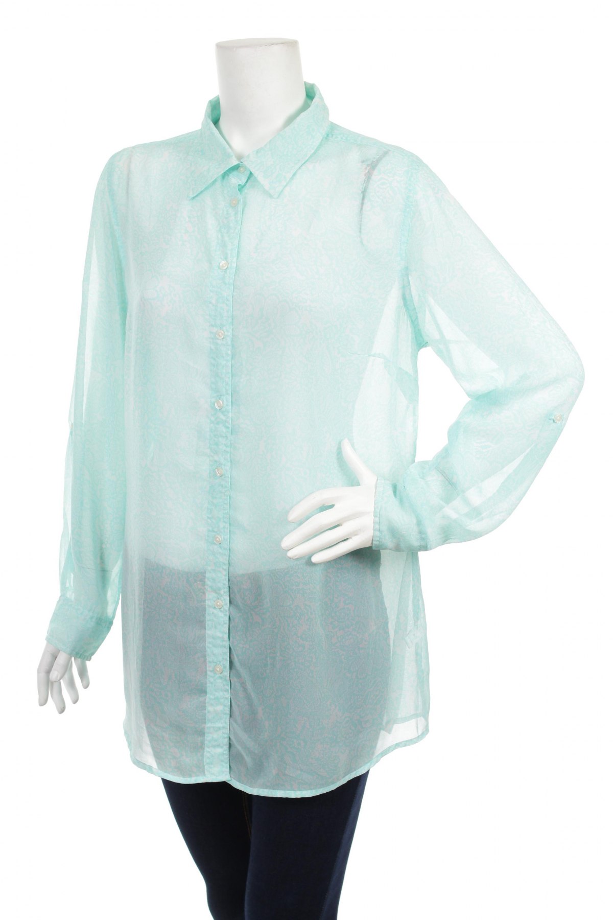 Γυναικείο πουκάμισο Gina Benotti, Μέγεθος XL, Χρώμα Πράσινο, Τιμή 17,53 €